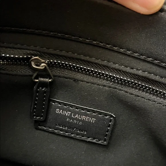 Saint Laurent Black & Silver Handbag - Picture 8 of 12